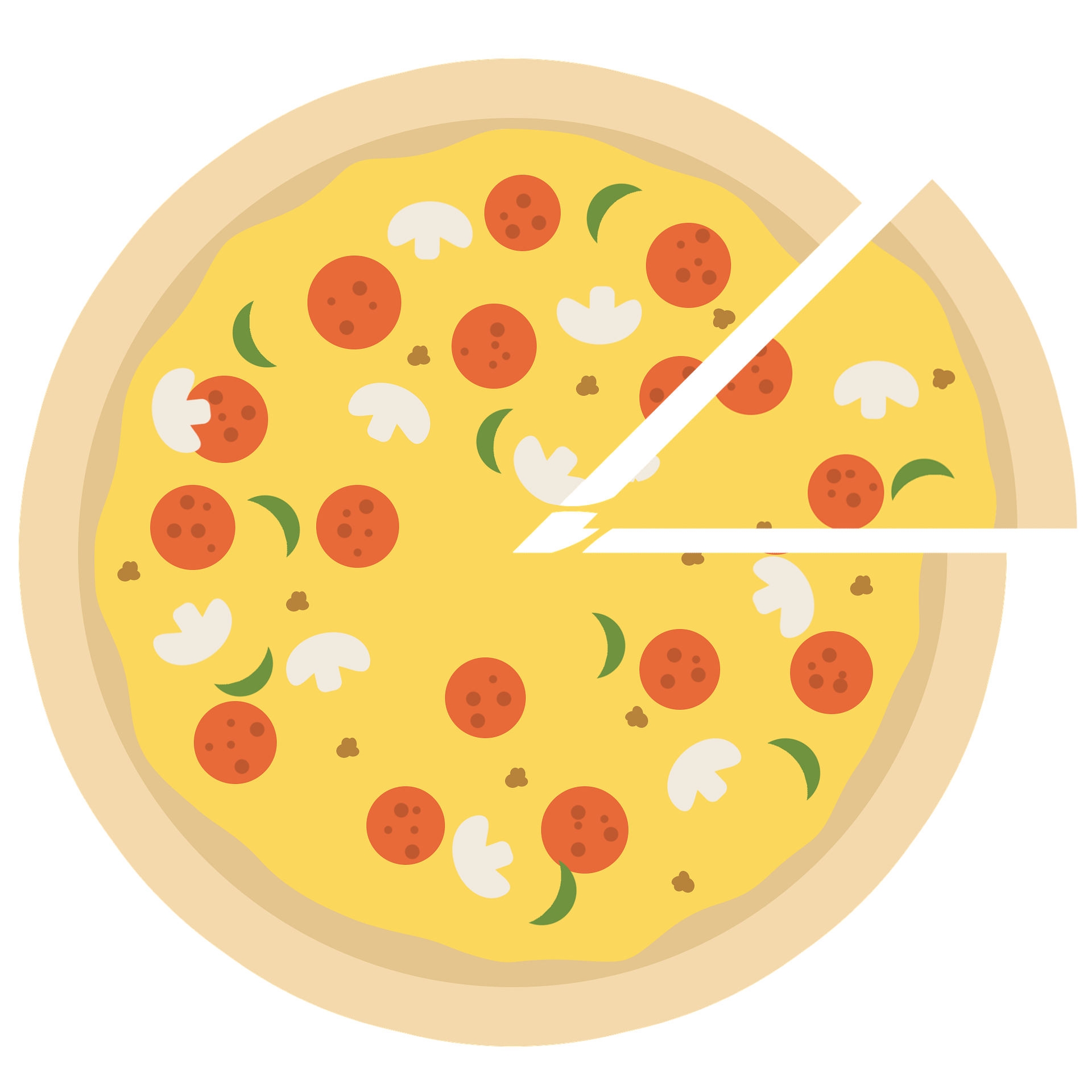 Pizza Milan Jumbo ca. 40 x 60 cm